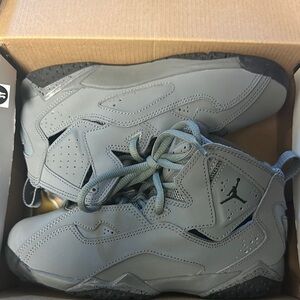 Kids Gray Jordan Sneakers